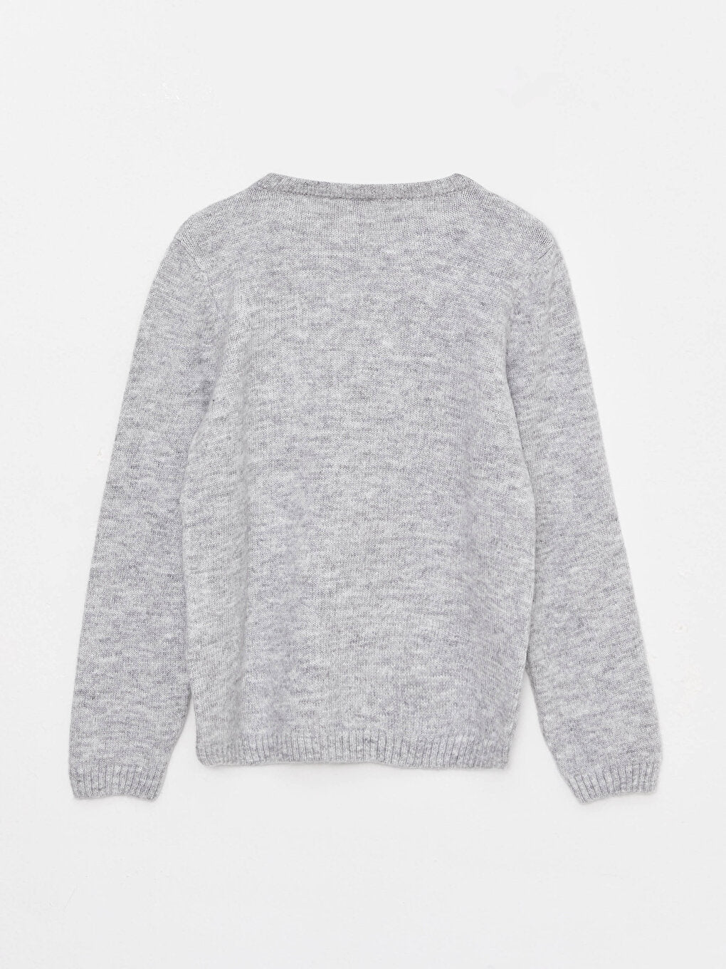 Crew Neck Long Sleeve Girl's Knitwear Sweater