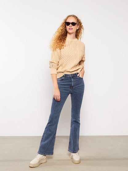 High Waist Flare Women's Jean Pants