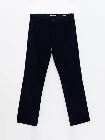 Comfortable Fit Velvet Men's Chino Trousers