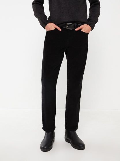 Standard Fit Velvet Men's Chino Trousers