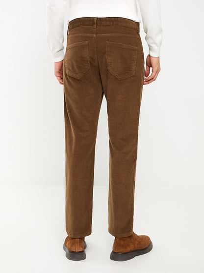 Standard Fit Velvet Men's Chino Trousers