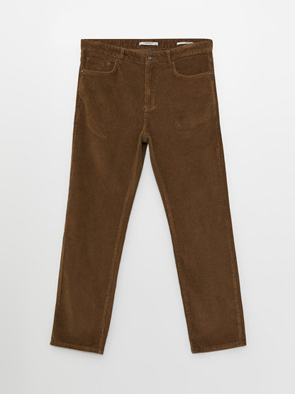 Standard Fit Velvet Men's Chino Trousers