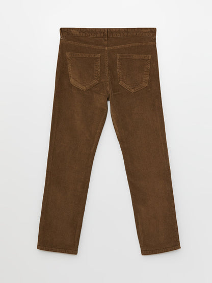 Standard Fit Velvet Men's Chino Trousers