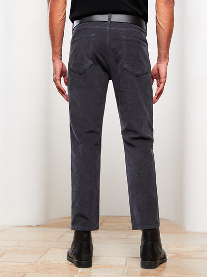 Standard Fit Velvet Men's Chino Trousers