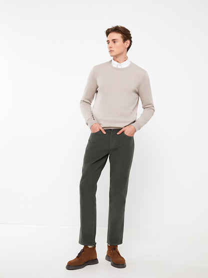 Standard Fit Velvet Men's Chino Trousers