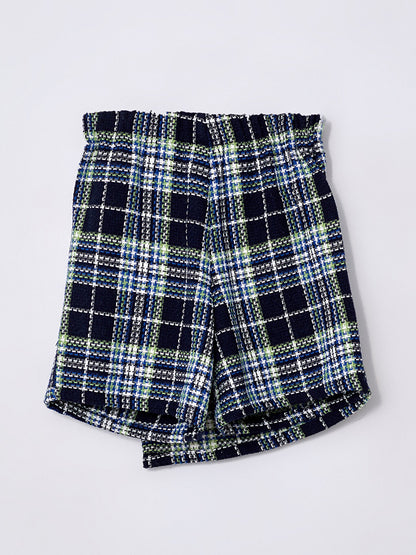 Plaid Girl's Shorts Skirt