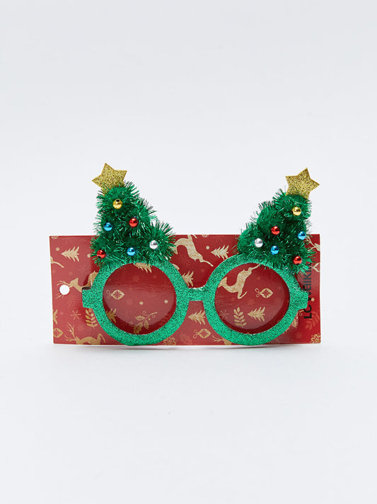 3D Pine Tree Appliqued Girl's Costume Glasses