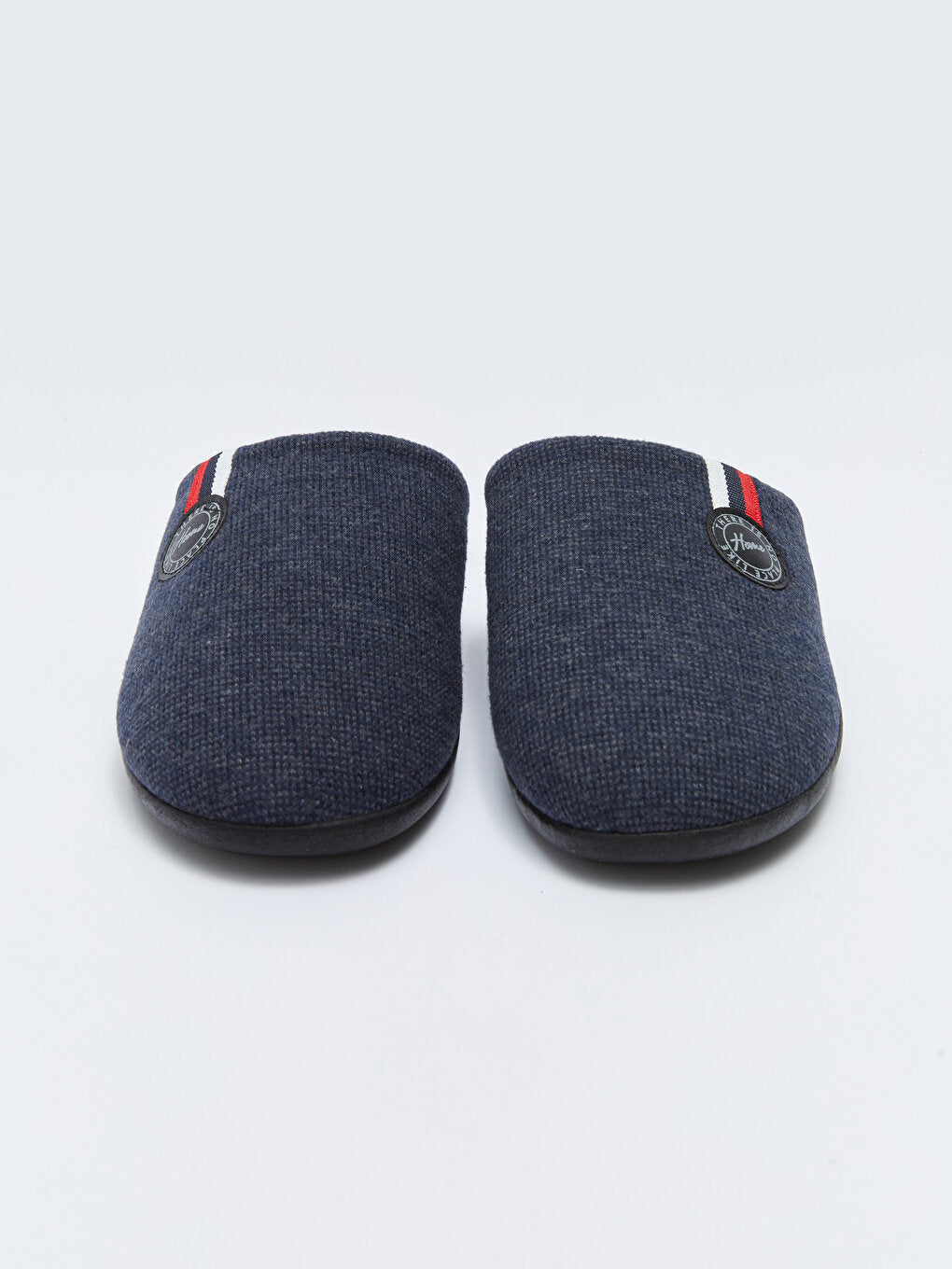 Embroidery Detailed Front Closed Men's House Slippers