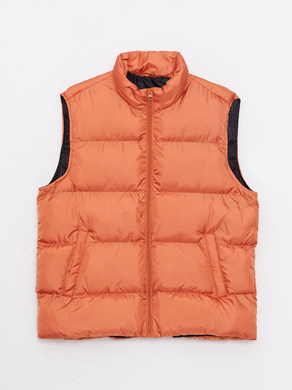 Standard Mold Stand Collar Men's Puffer Vest