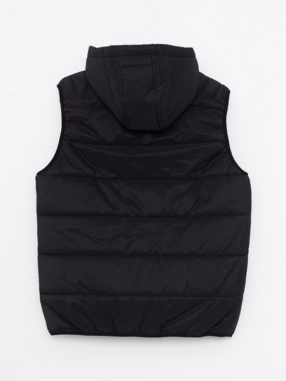 Standard Mold Hooded Men's Puffer Vest