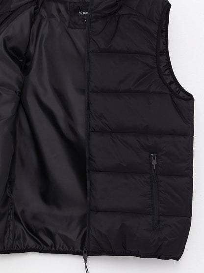 Standard Mold Hooded Men's Puffer Vest