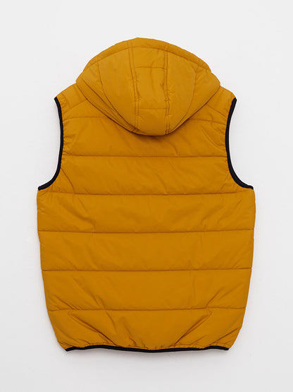 Standard Mold Hooded Men's Puffer Vest