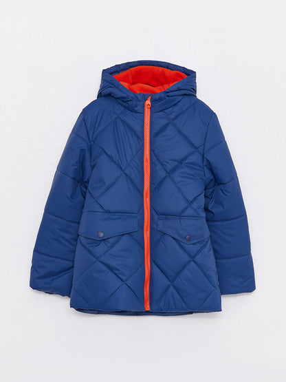 Hooded Boy's Puffer Coat