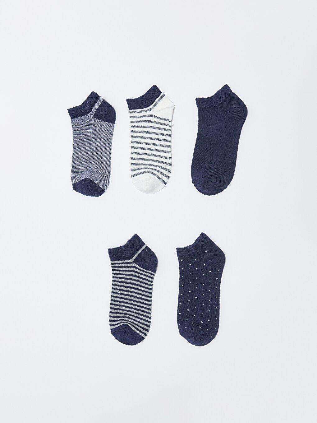 Striped Boy's Booties Socks 5-pack