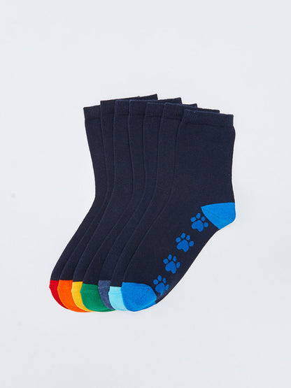 Patterned Boy's Booties Socks 7-pack