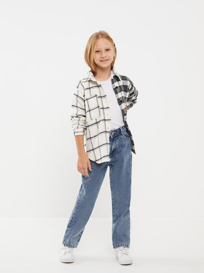 Plaid Long Sleeve Girl's Shirt Jacket