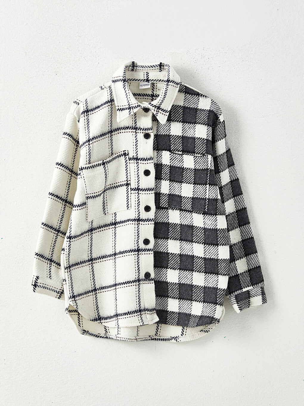 Plaid Long Sleeve Girl's Shirt Jacket