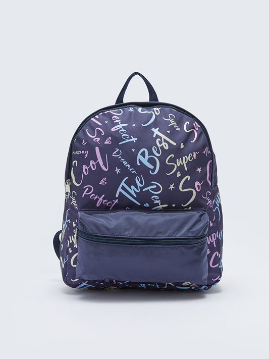 Patterned Girl's Backpack