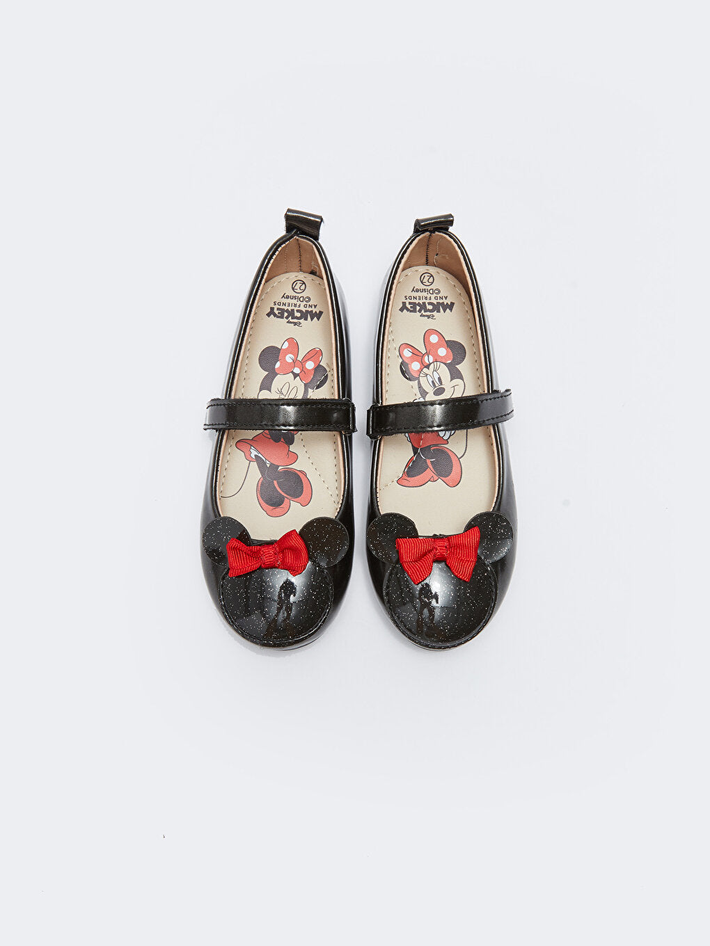 Minnie Mouse Licensed Velcro Girls' Ballerinas