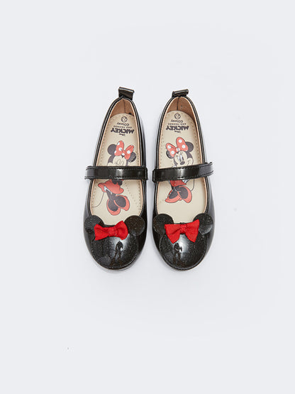 Minnie Mouse Licensed Velcro Girls' Ballerinas