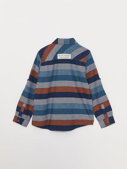 Striped Long Sleeve Boy's Shirt