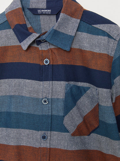 Striped Long Sleeve Boy's Shirt