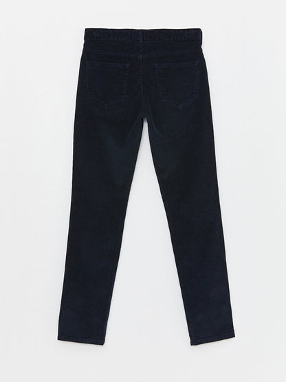 Slim Fit Velvet Men's Chino Trousers