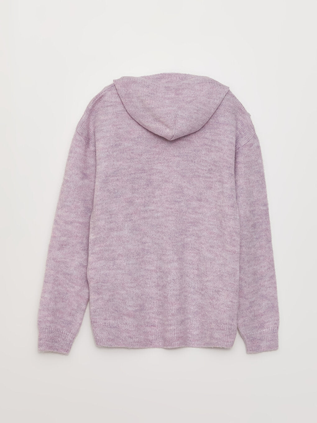 Hooded Basic Long Sleeve Girl's Knitwear Sweater