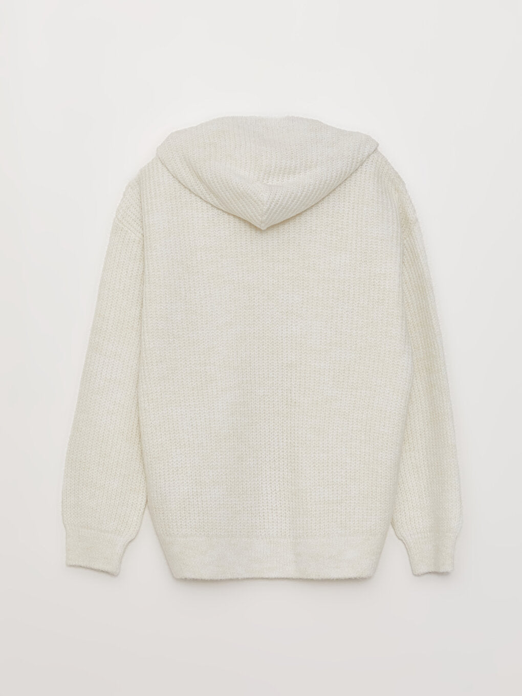 Hooded Basic Long Sleeve Girl's Sweater Pullover