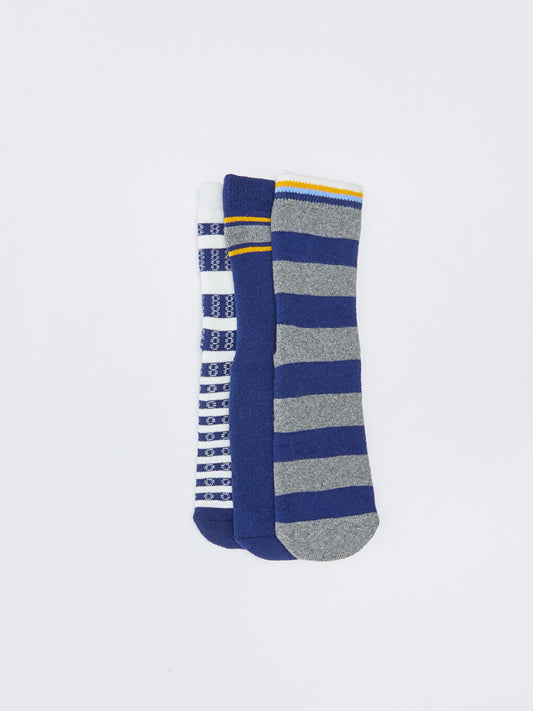 Striped Boy's Towel Sock Socks 3-pack