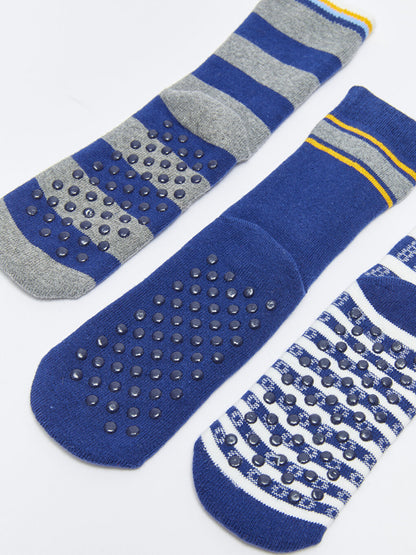 Striped Boy's Towel Sock Socks 3-pack