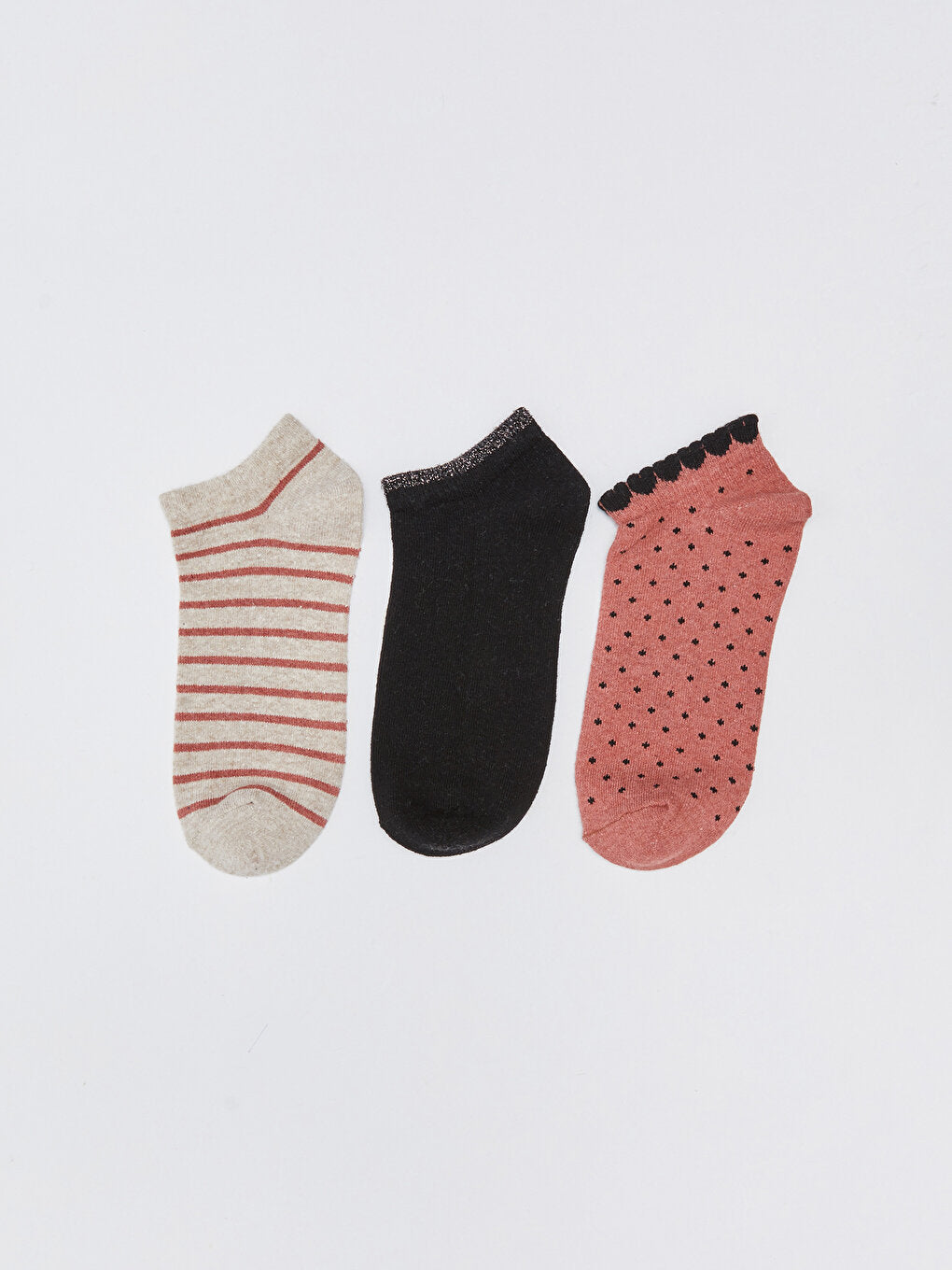 Patterned Women's Booties Socks Pack of 3