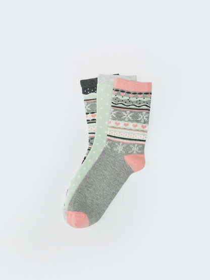 Patterned Women's Socks 3 Pack