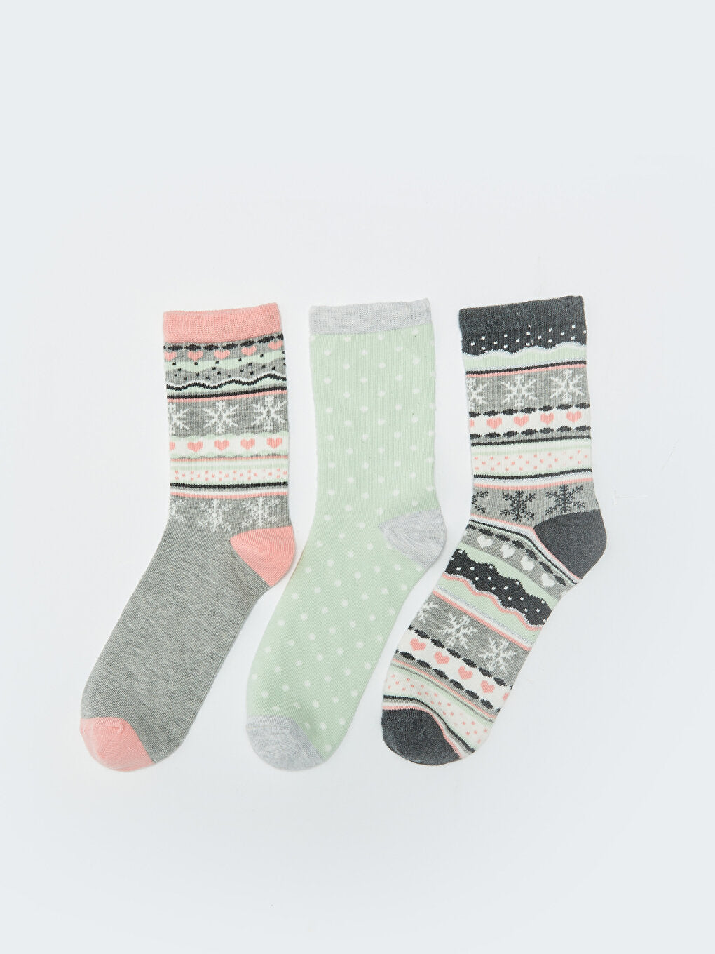 Patterned Women's Socks 3 Pack