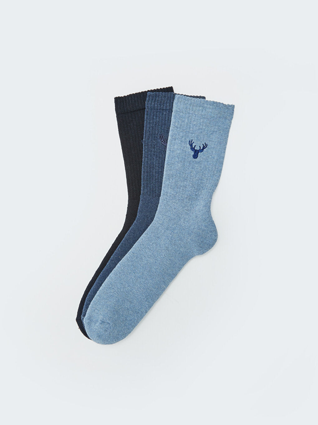 Embroidered Men's Socks 3-pack