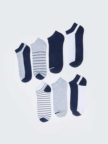 Striped Men's Booties Socks 7-pack