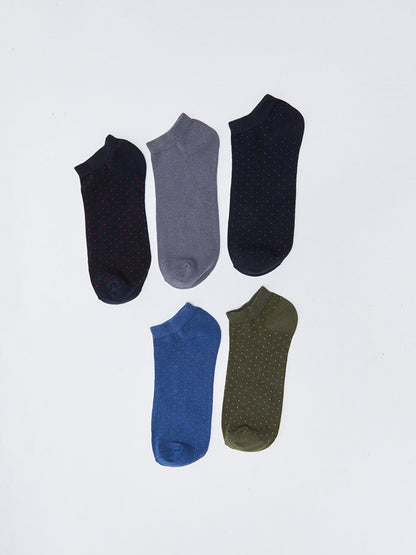 Patterned Men's Booties Socks 5-pack