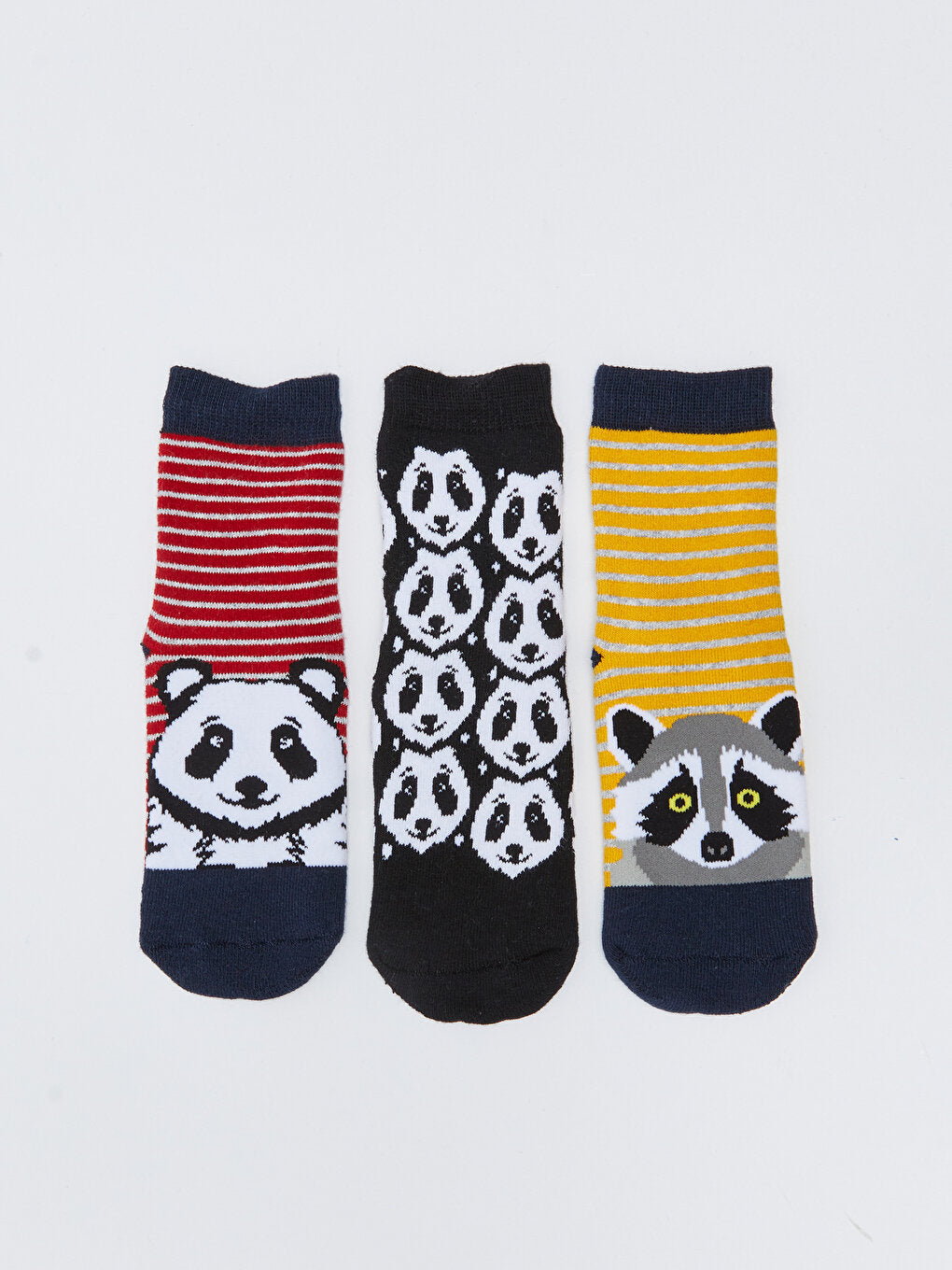 Patterned Boy's Towel Sock Socks 3-pack