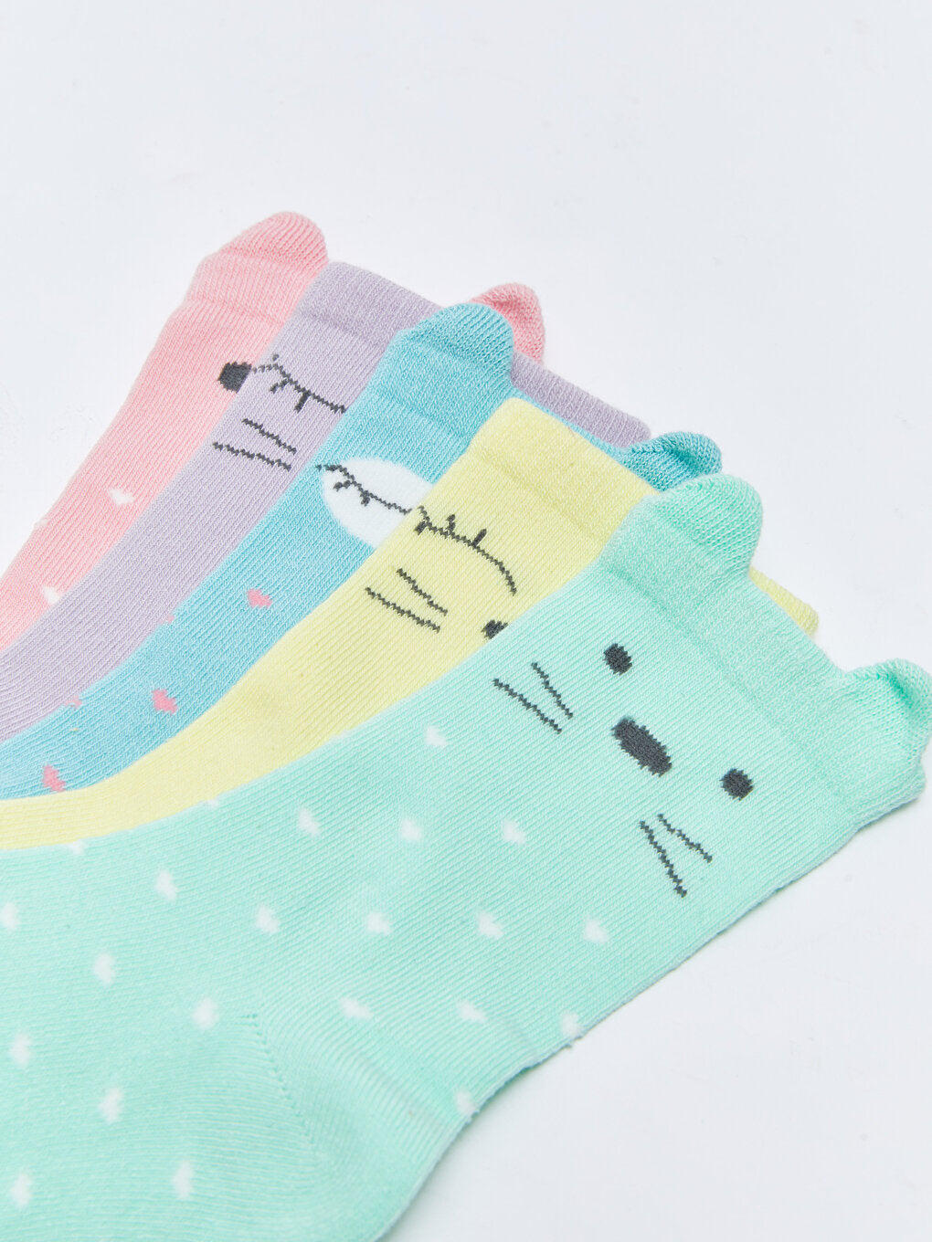 Patterned Girl's Socks 5-pack