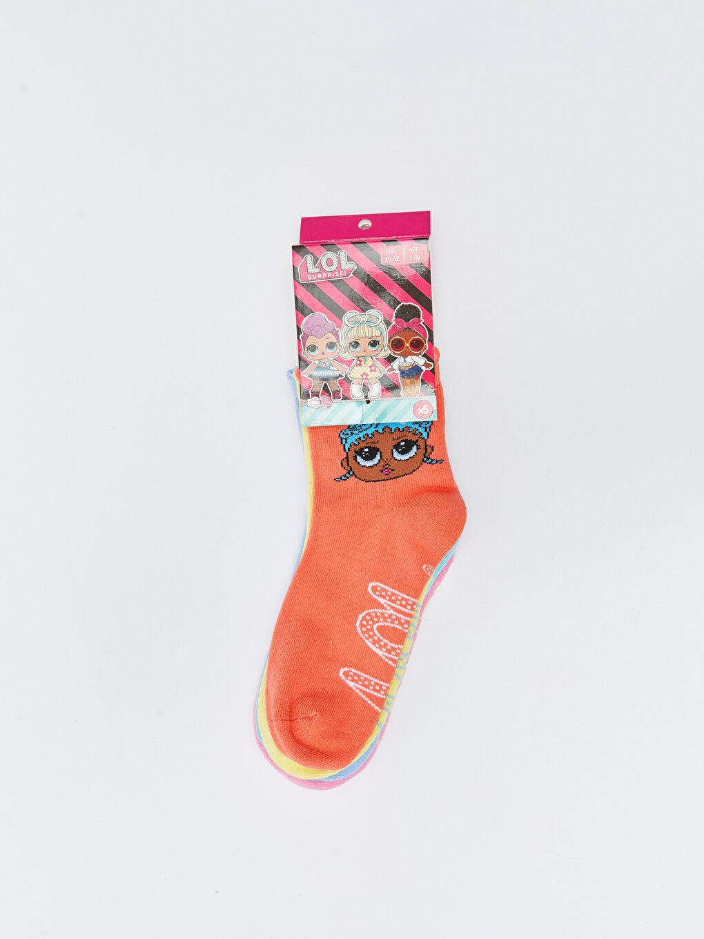 LOL Surprise OMG Licensed Girls Socks Pack of 5