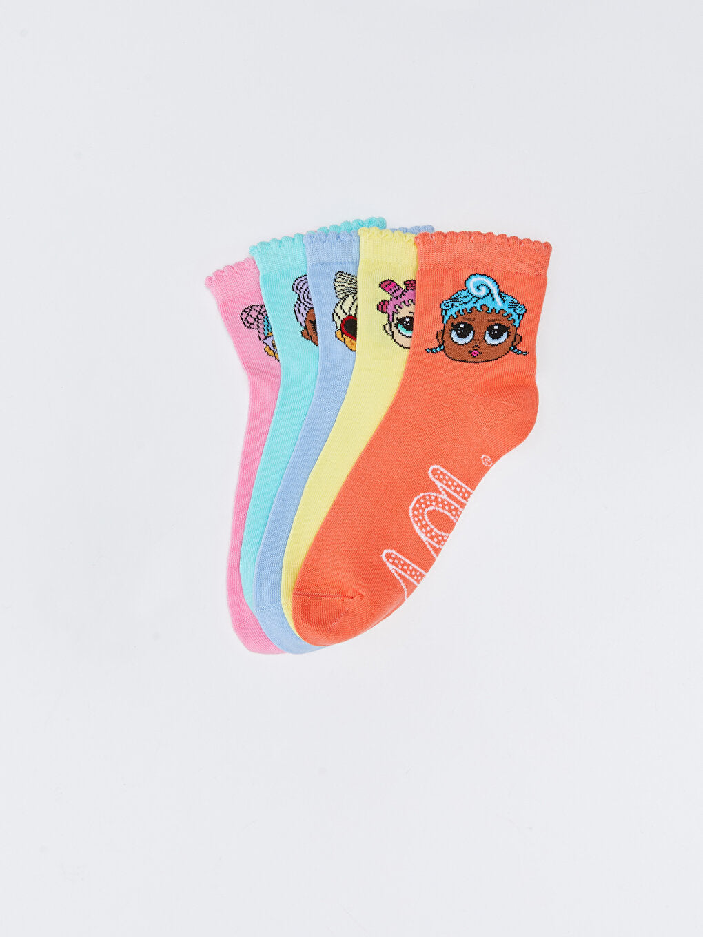 LOL Surprise OMG Licensed Girls Socks Pack of 5