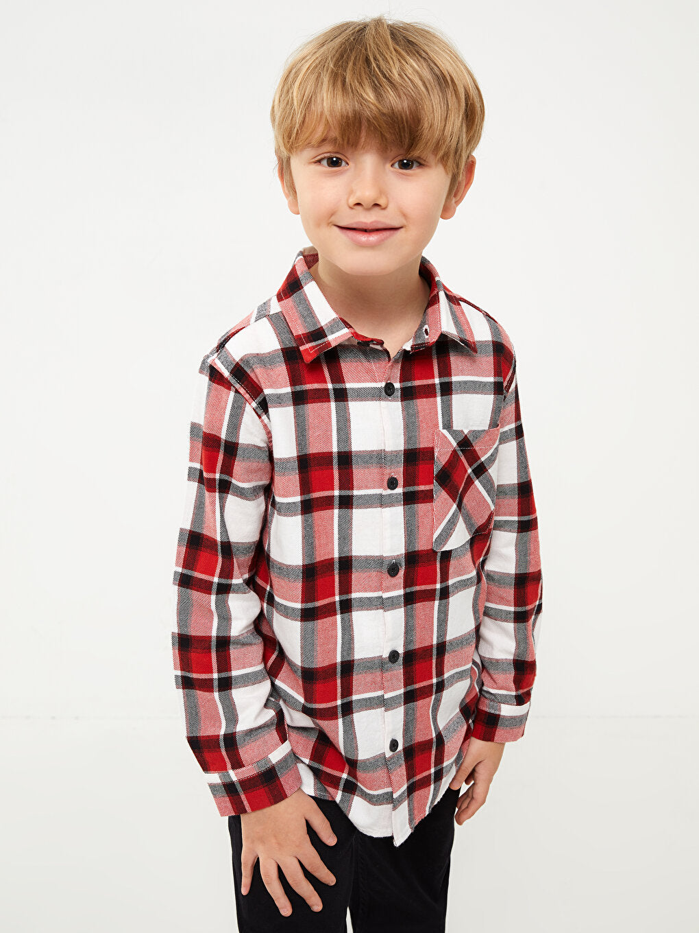 Plaid Long Sleeve Boys' Shirt