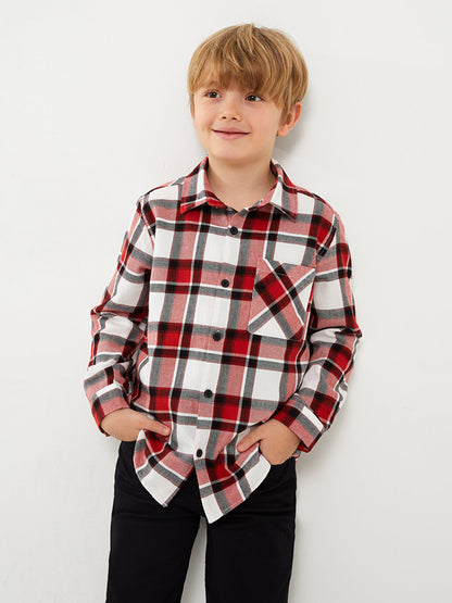 Plaid Long Sleeve Boys' Shirt