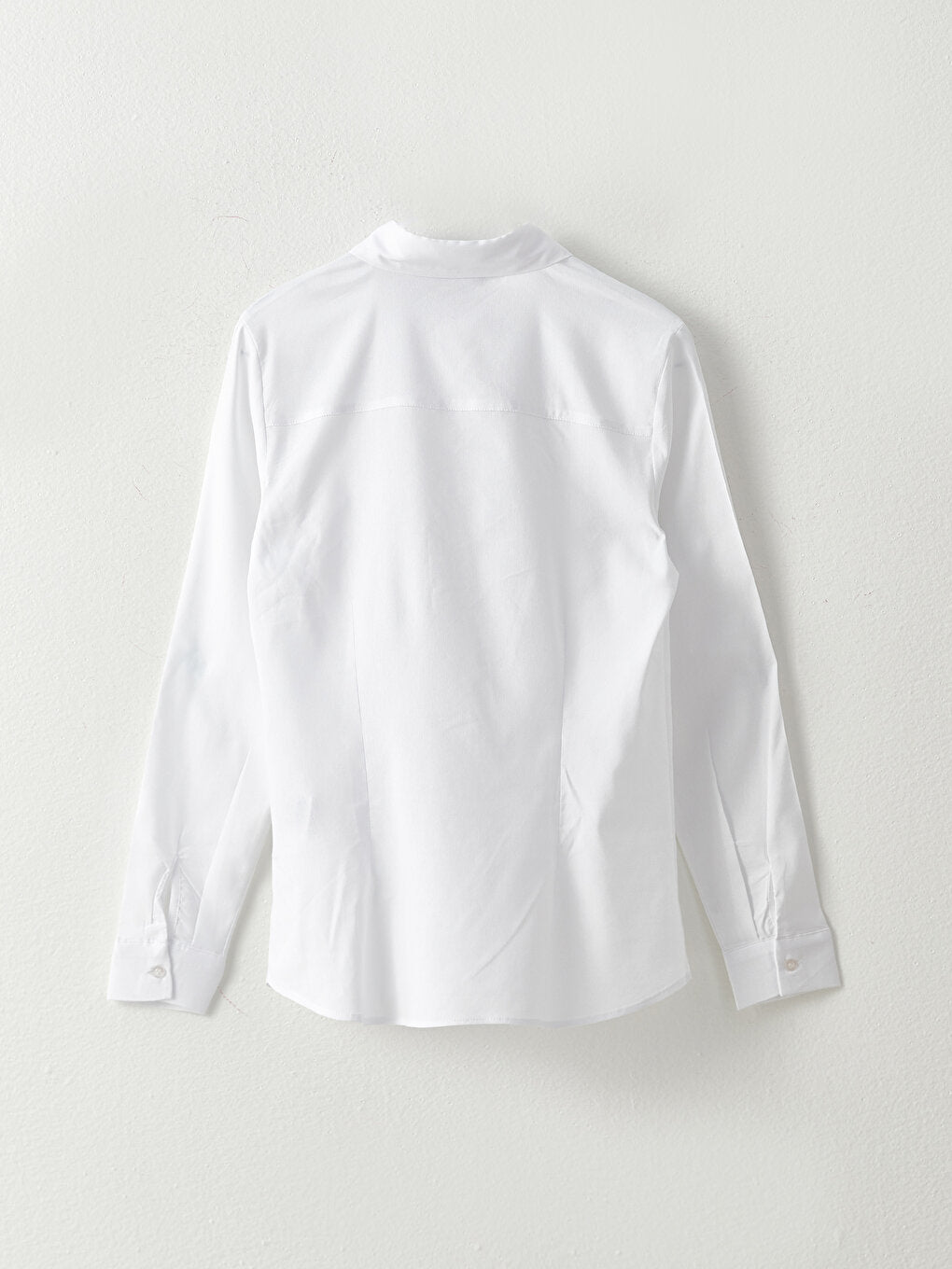 Front Button Closure Plain Poplin Women's Shirt