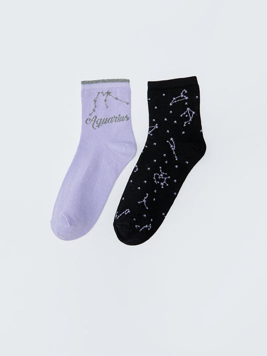 Aquarius Girl Child &amp; Women's Socket Socks 2-pack