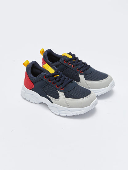 Lace-up Color Block Boys' Sports Shoes