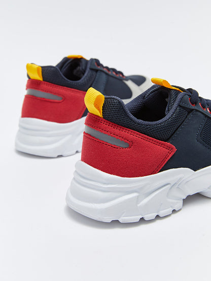 Lace-up Color Block Boys' Sports Shoes