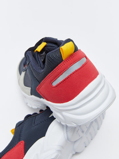 Lace-up Color Block Boys' Sports Shoes