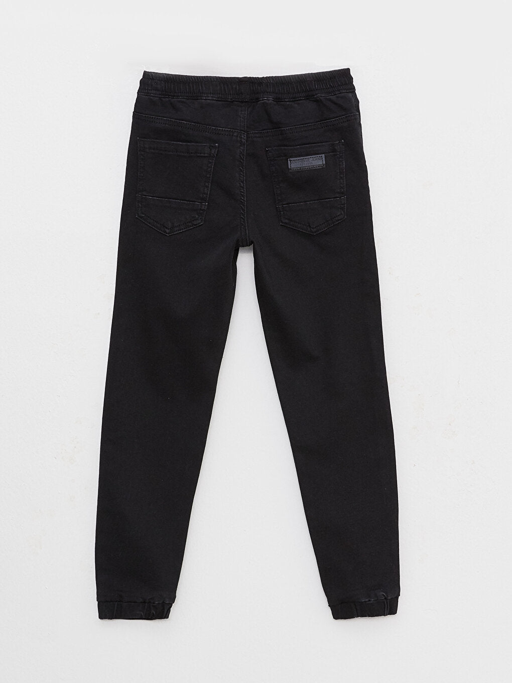 Basic Boy's Jean Jogger Trousers with Elastic Waist