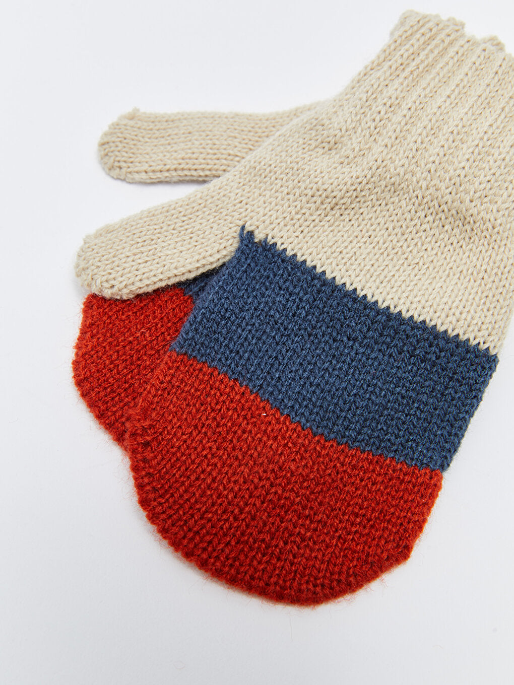 Color Blocked Boy's Scarf, Beret and Gloves Set